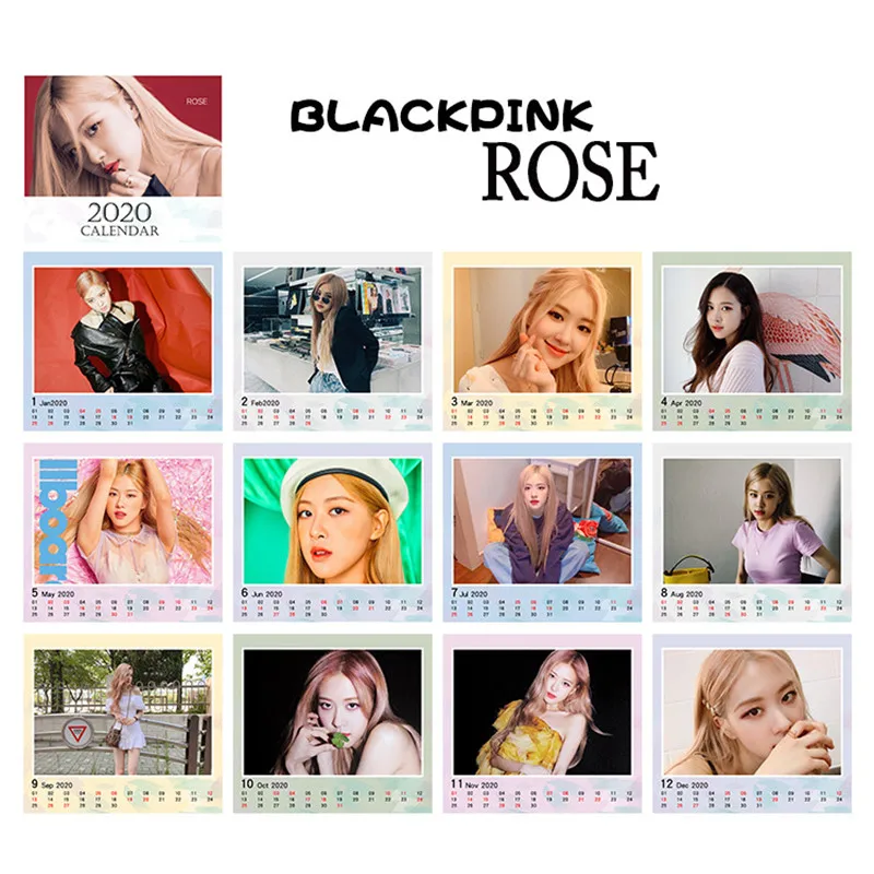 KPOP BlackPink альбом KILL THIS LOVE календарь Настольный Декор Лиза Роза Дженни JISOO FH34