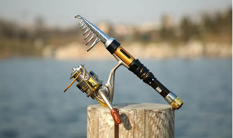 Телескопическая удочка из углеродного волокна Морской Карп спиннинговая Удочка