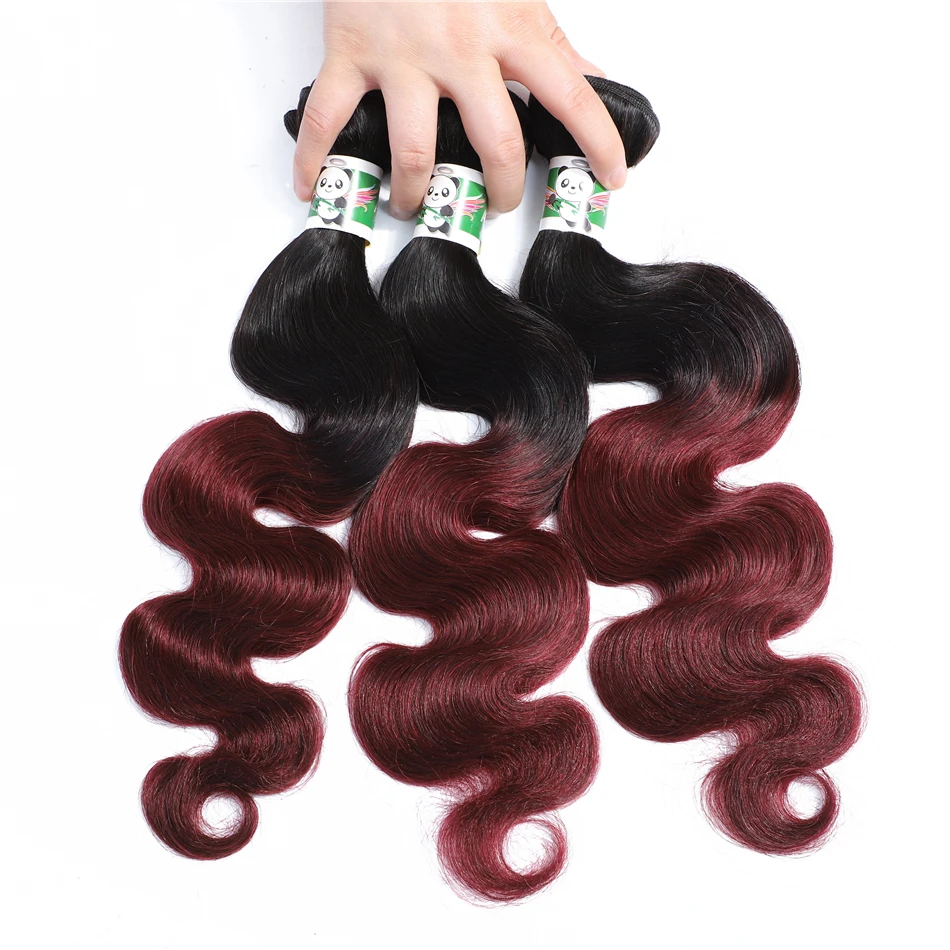 1В 99J волнистые человеческие волосы пряди 1 шт. бразильские коричневые для