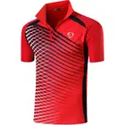 Jeansian мужские спортивные футболки поло рубашки поло для гольфа тенниса бадминтона сухая посадка короткий рукав LSL243 Red2