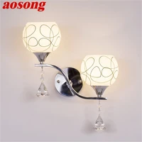 aosong wall lights modern led two lights simple indoor fixture decorative for home living room