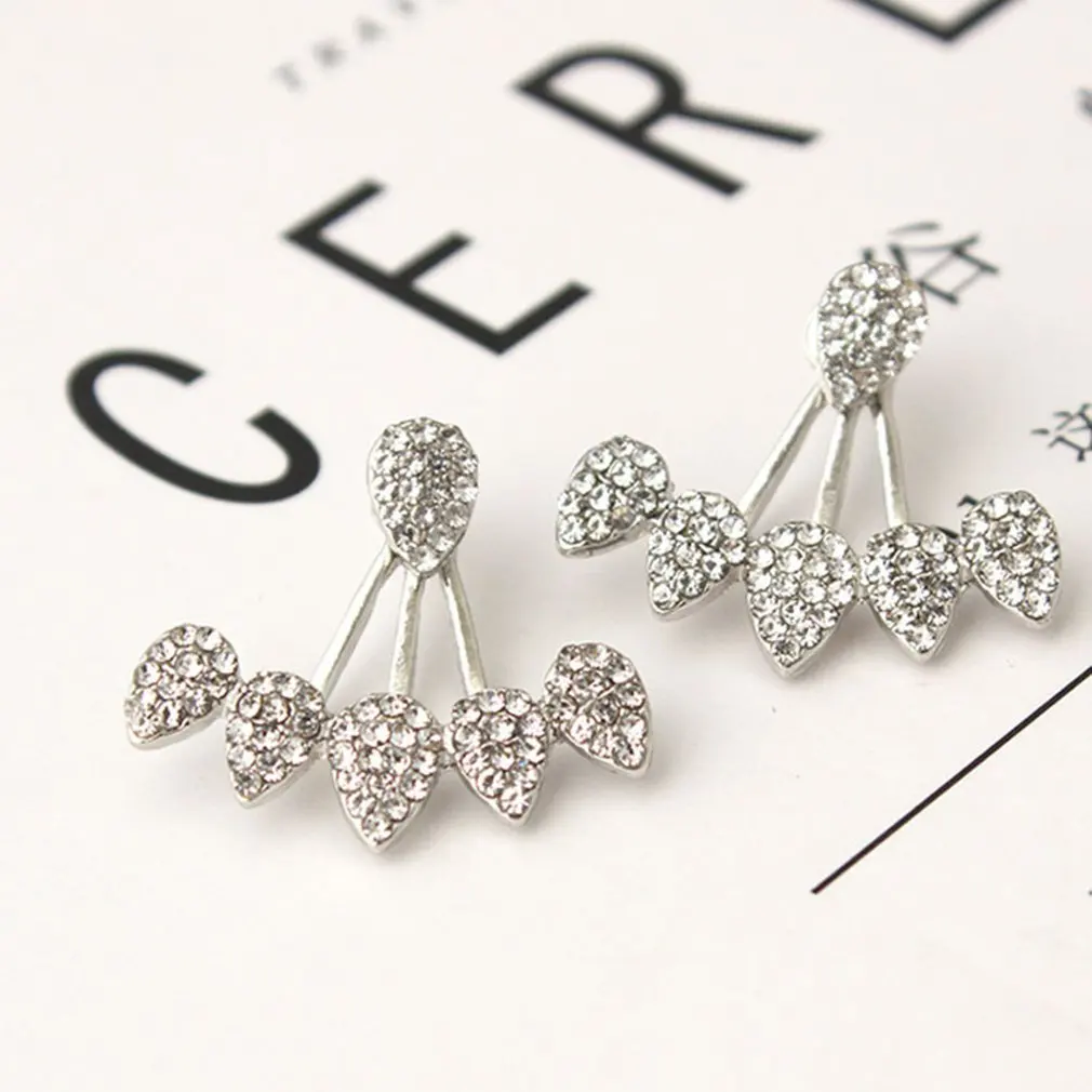 Геометрические капли воды полные разделенные серьги 0500 золото|Серьги-гвоздики| |