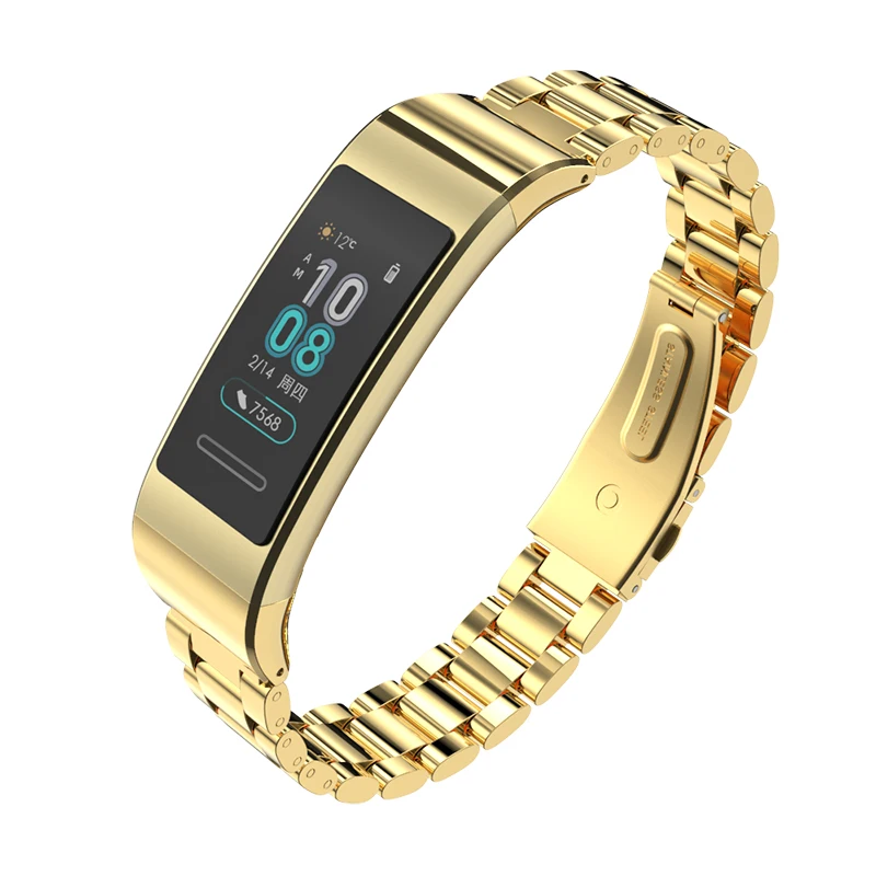 Mijobs для huawei Band 3 браслет для huawei Band 3 pro ремешок металлический ремешок для часов из нержавеющей стали умные аксессуары