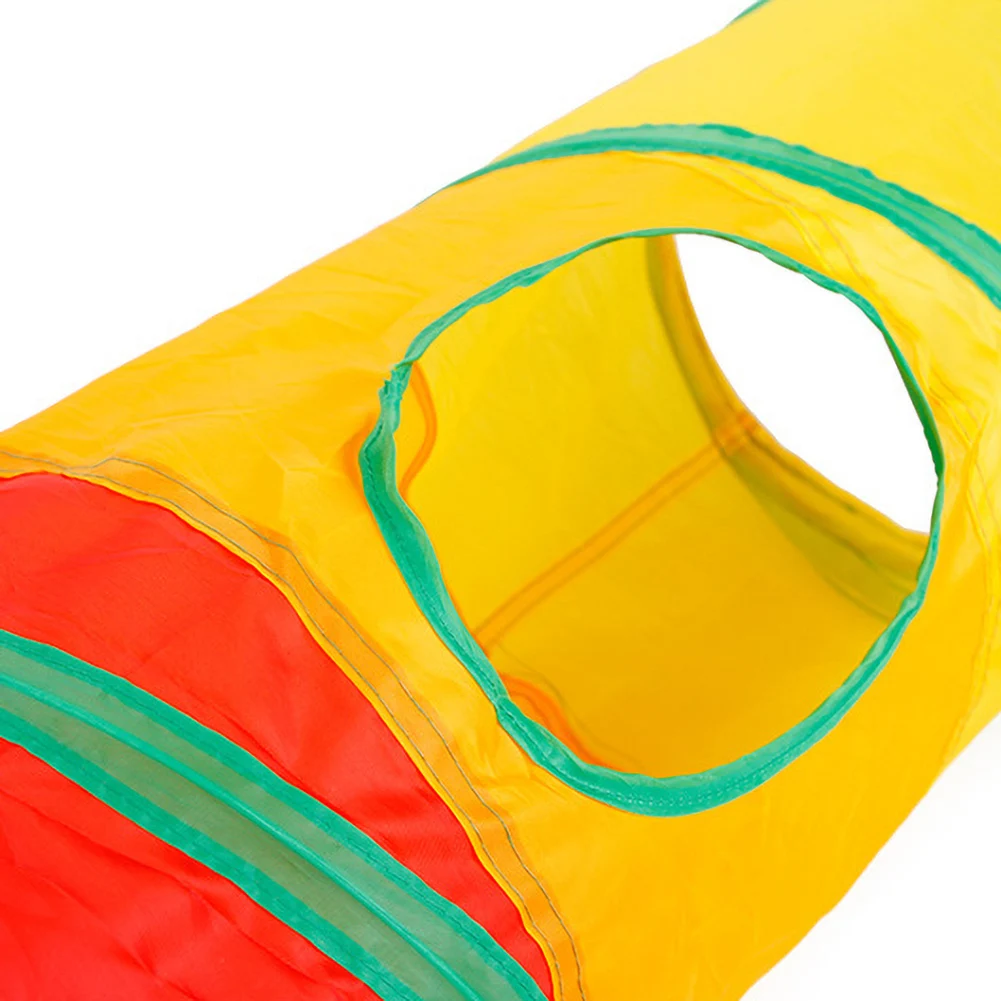 Радуга Кошка котенок складной туннель с 2 отверстиями игрушка игра в трубу мячом 2020|Трубы и туннели| |