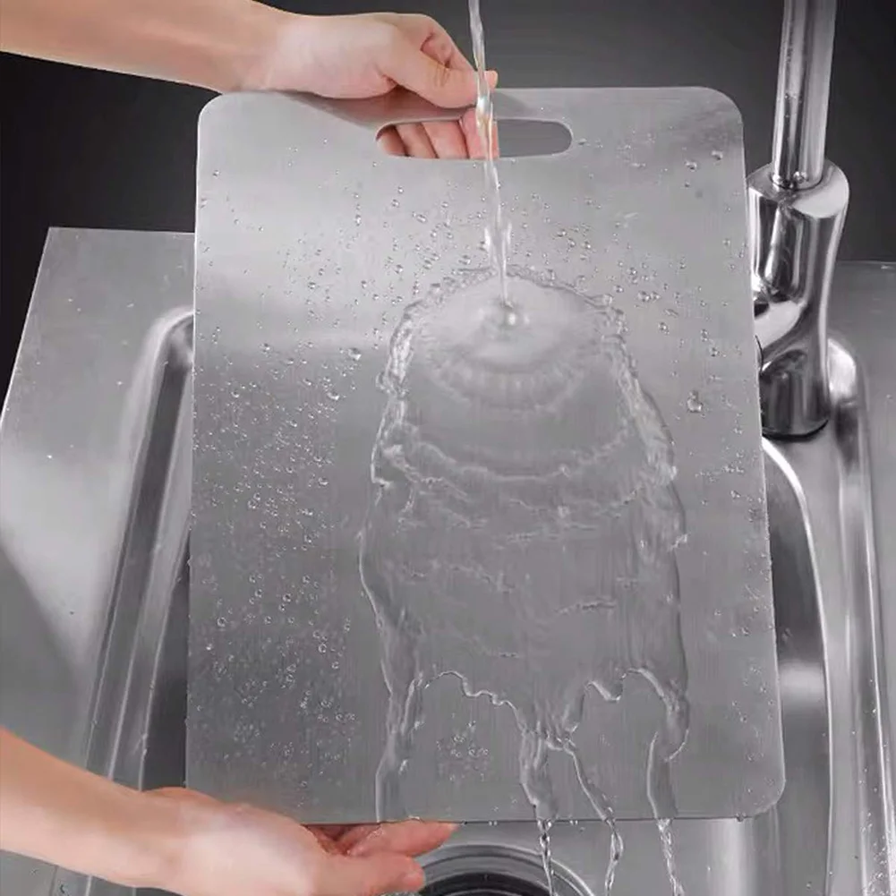 Разделочная доска из нержавеющей стали 304 для кухни большая металлическая