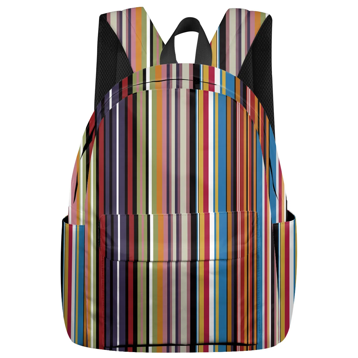 Радужный геометрический полосатый рюкзак для подростков дорожные сумки