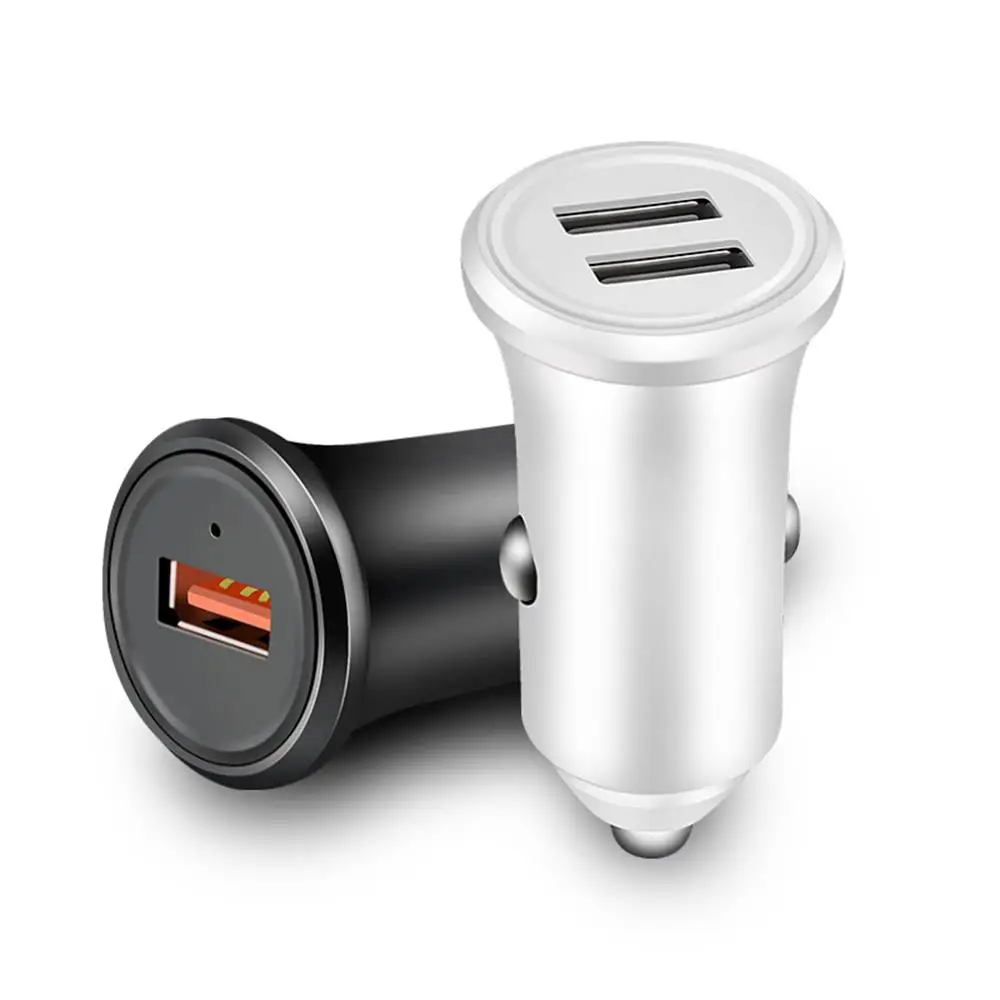 

PINZHENG USB Car Charger Quick Charge QC3.0 PD 18W Fast Charging Car Charger For iPhone Xiaomi Huawei Samsung Mobile Phone