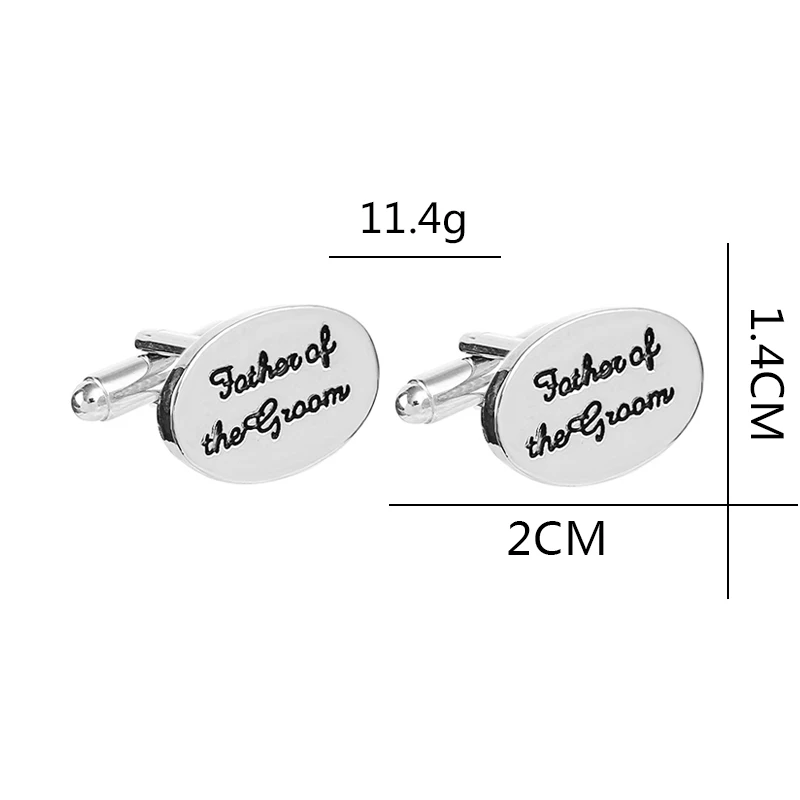 Новая рубашка Свадебные Запонки с буквами запонки застежки клипсы Жених Лучший