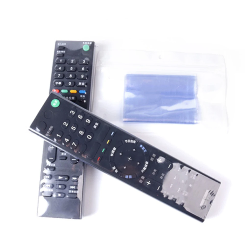 10Pcs Clear Shrink Film TV Remote Control Case Cover Air Condition Protective Anti-dust Bag | Электроника