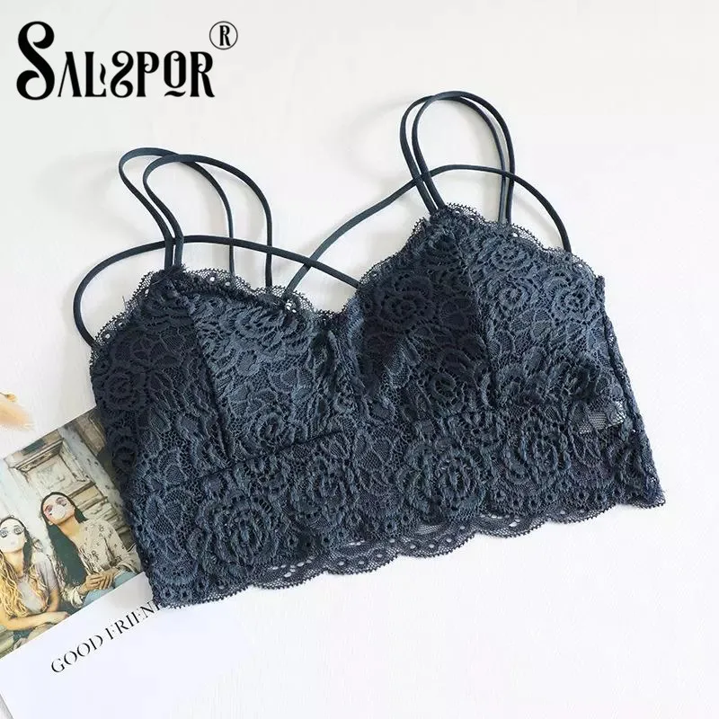 

SALSPOR пикантный кружевной бюстгальтер, женское тонкое нижнее белье с бретельками и открытой спиной, дышащее нижнее белье без косточек