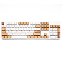 taihao vintage camel abs double shot keycaps for diy gaming mechanical keyboard oem profile beige yellow iso 1 75u shift
