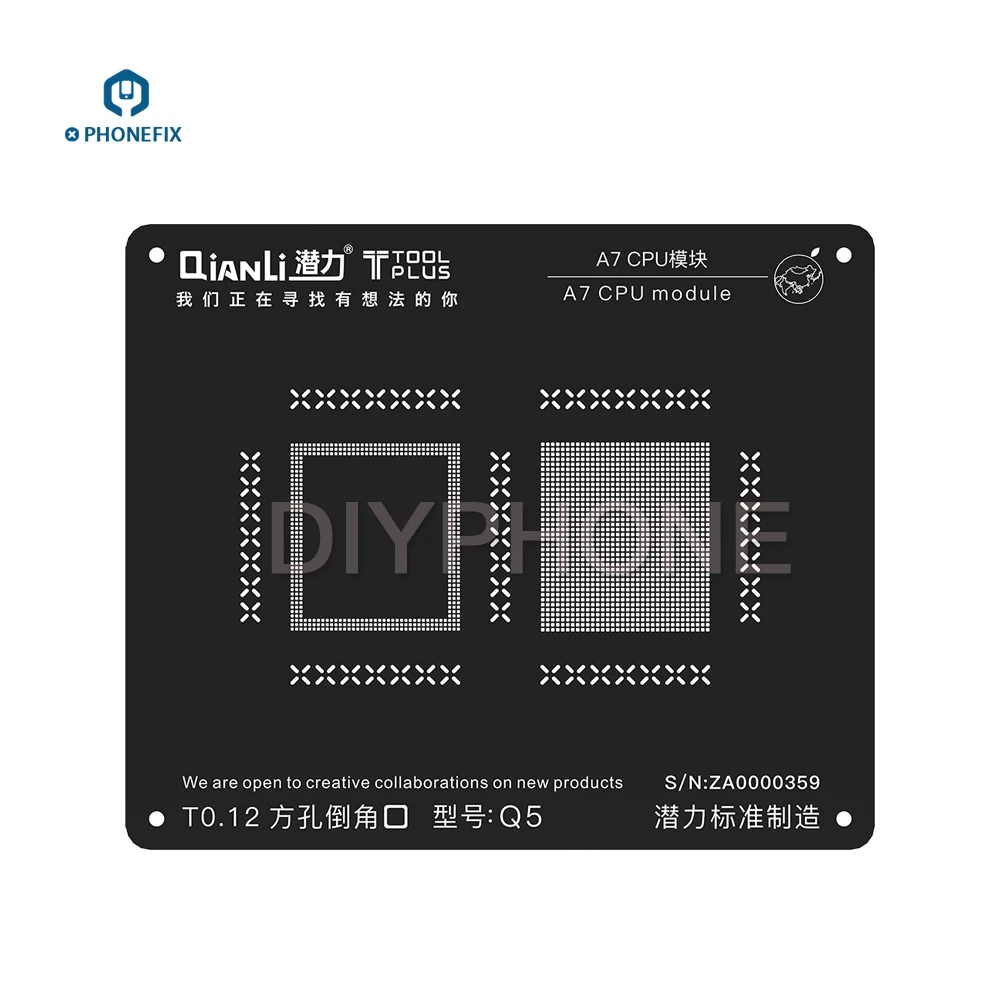 3D Трафарет QianLi для пайки печатных плат стальная сетка олово iPhone A7 A8 A9 A10 A11