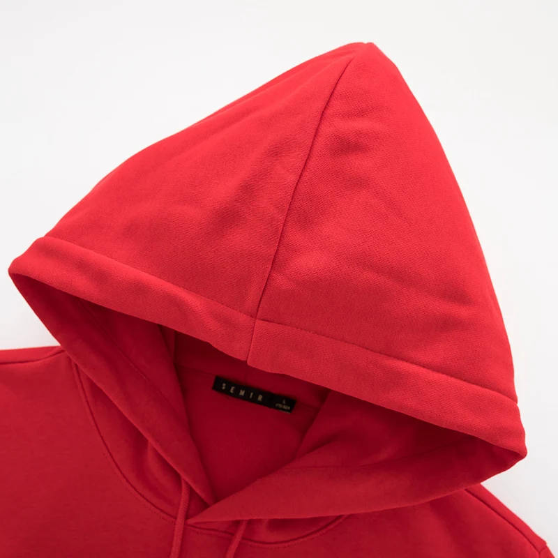 SEMIR Для мужчин Толстовка с капюшоном и вышивкой Цвет пуловер карманом-кенгуру