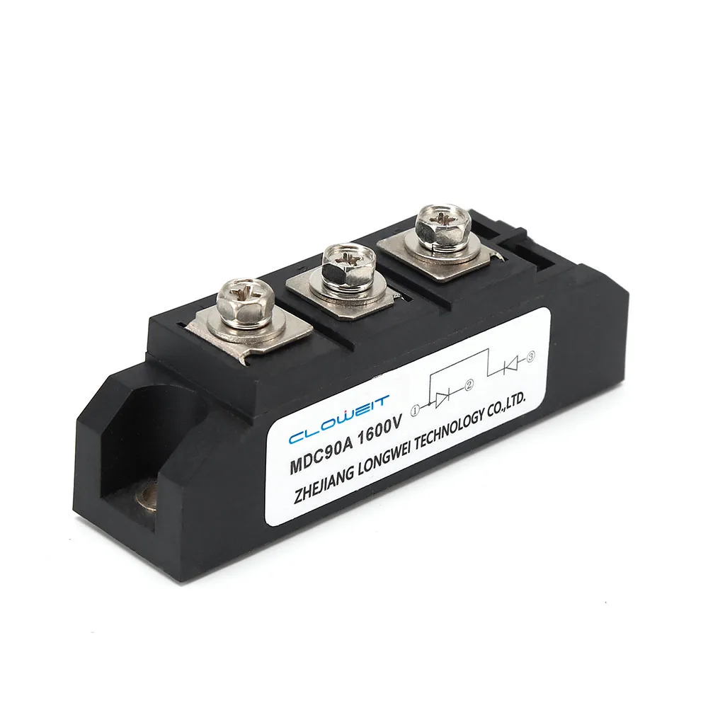 Диодный выпрямитель Cloweit полупроводниковый модуль реле двигателя MDC 70A 90A 110A 1600VDC