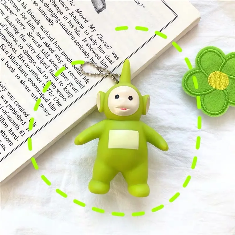 

Anime Fashion Cartoon teletubbies Doll For Children Christmas Gift keychain Action figure hot cartoon toys Lady Pendant keyring