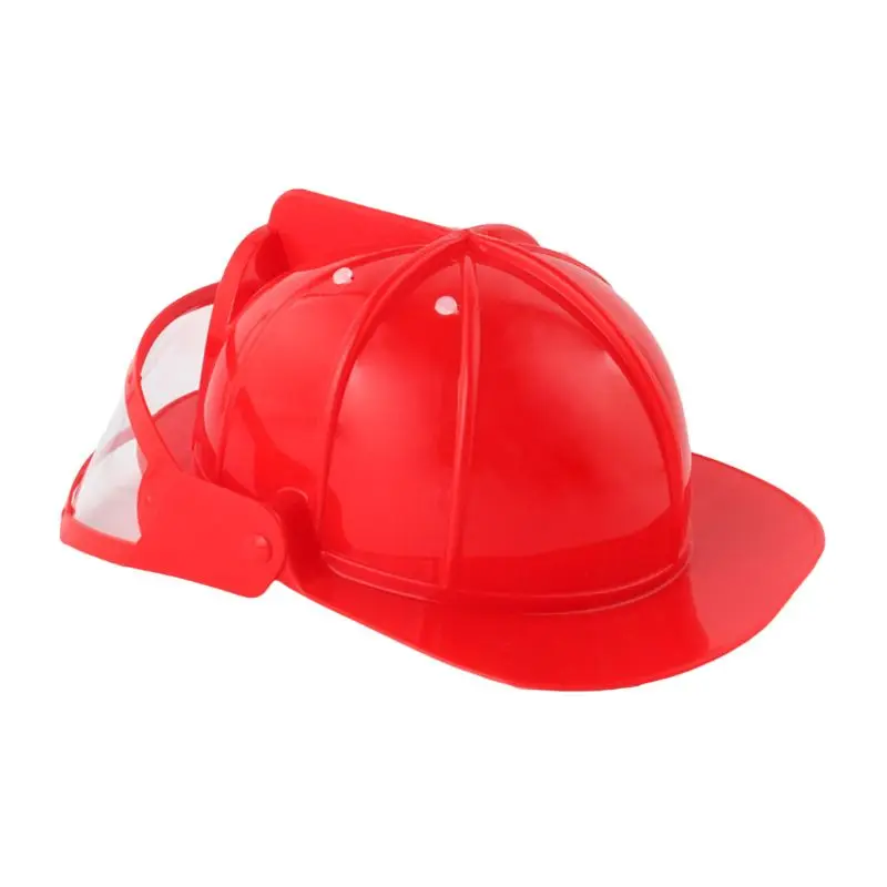 

Children Fireman Helmet Firefighter Hat Fancy Dress Accessories Kids Halloween Party Role Play Toy DXAD