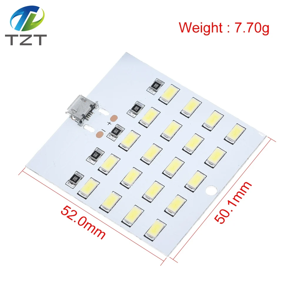 Высококачественный светодиодный светильник TZT 5730 smd 5 В мА ~ белый Mirco Usb