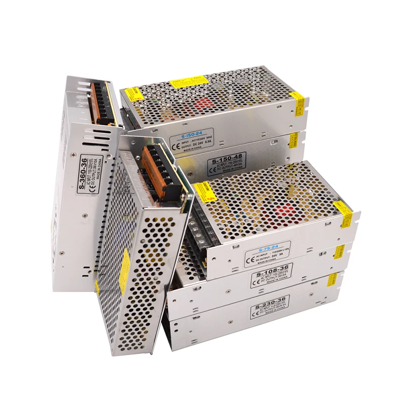 24V 36V 48 V Мощность трансформатор 1A 2A 3A 5A 10A 20A 30A переключение Питание 24 36 вольт 220V импульсивный источник питания