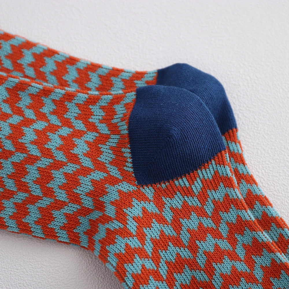 1 пара женские хлопковые носки в стиле ретро