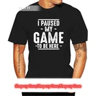 Я приостановил свою игру, чтобы быть здесь, видеоигра, графический компьютер, новинка, футболки, топы, футболки, мужские 100% хлопок