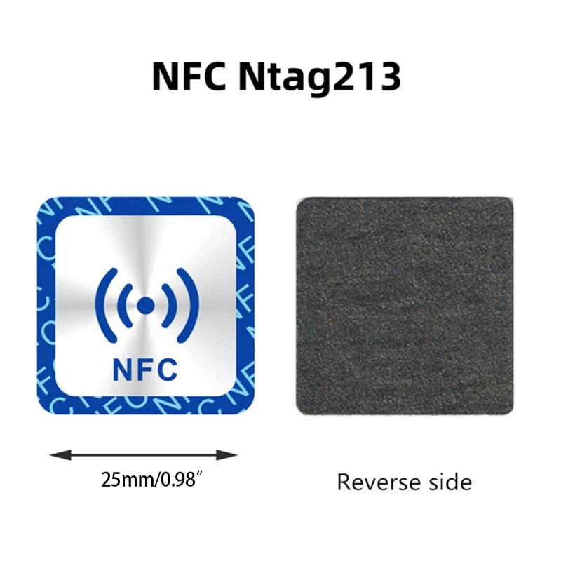 6PCS Universal NFC Ntag213 Tags Anti Metal Sticker NTAG 213 Metallic Badges Token Label for Mobile Phones | Безопасность и защита