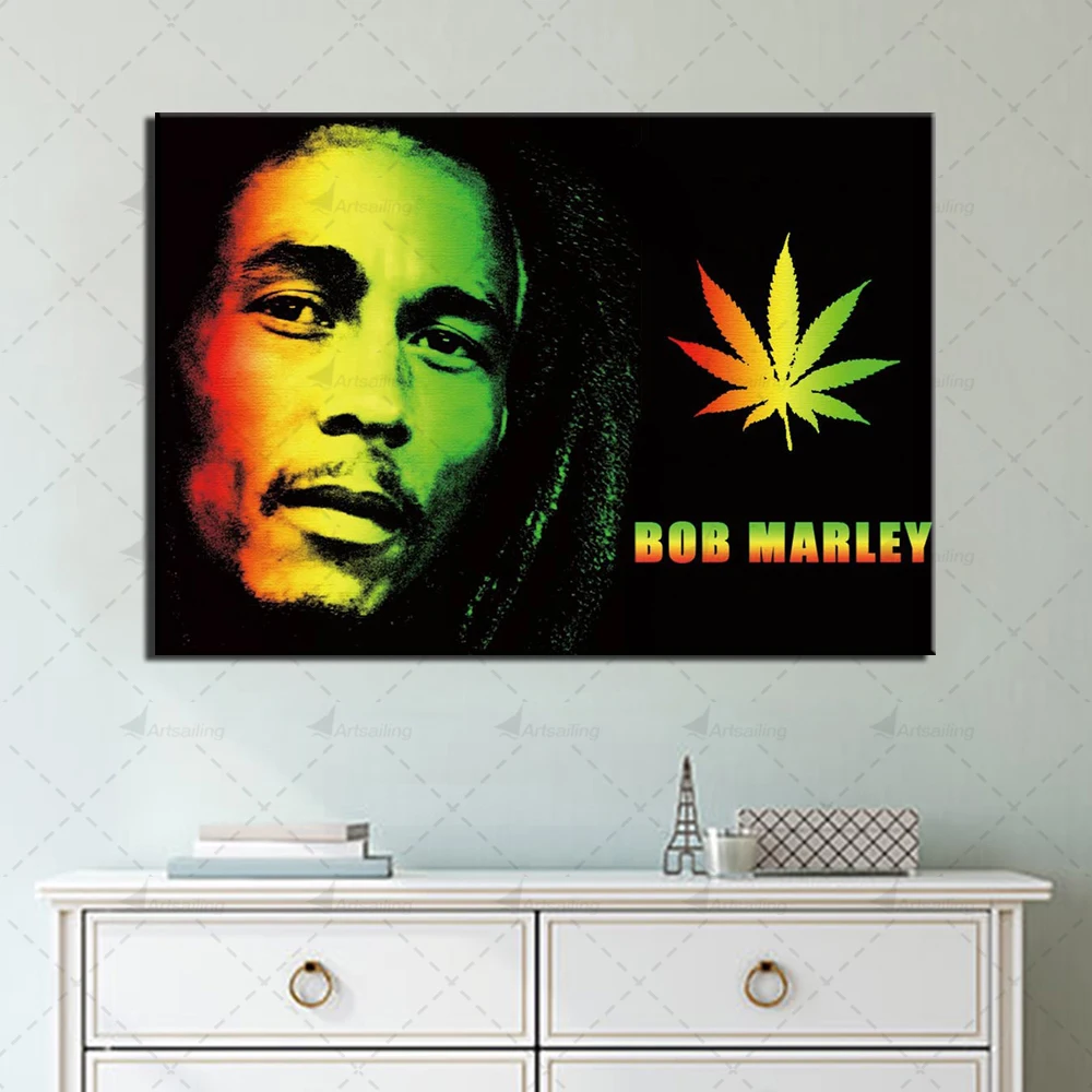 Модульная картина постеры и принты Боба Марли поп певица настенное искусство 1