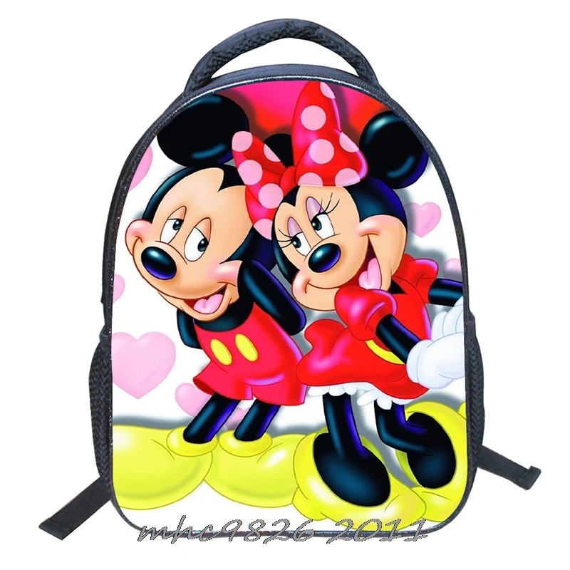 Рюкзак для мальчиков и девочек мультяшный ранец с изображением Минни Микки Мауса