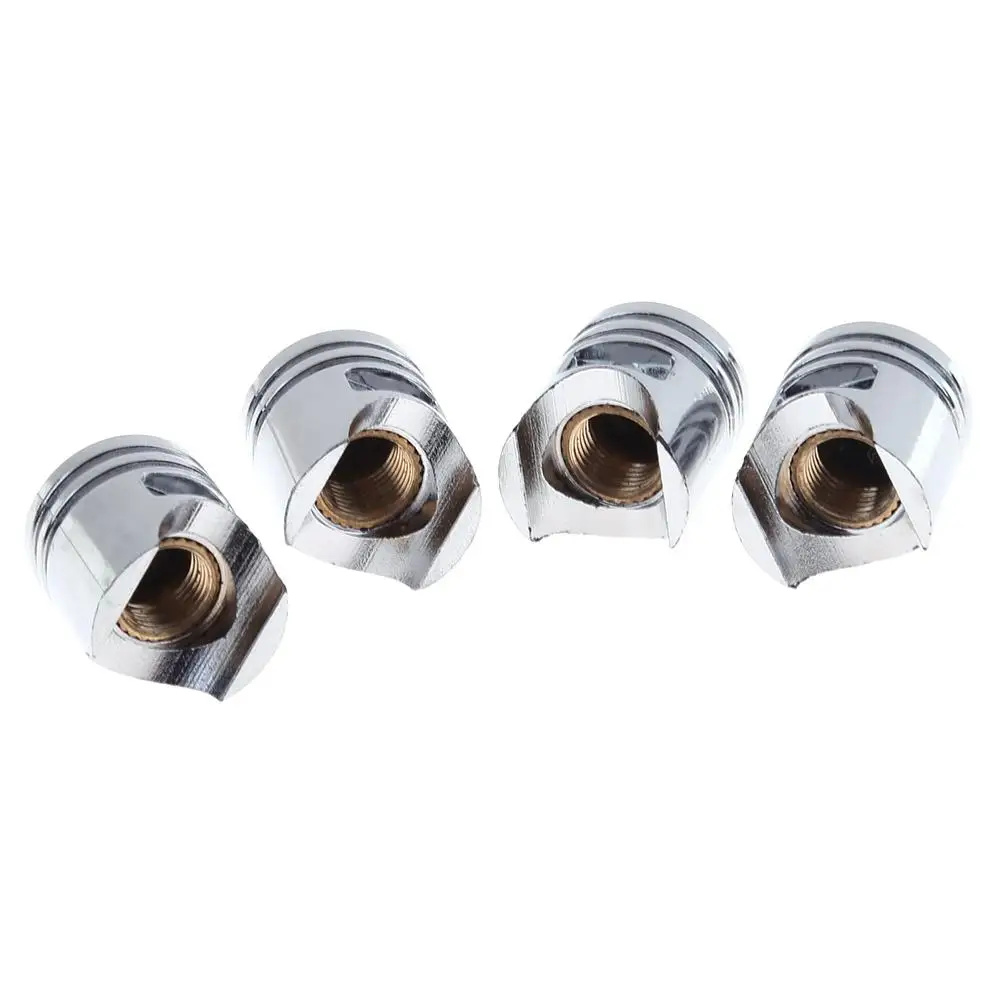 4 шт. универсальные серебряные автомобильные диски для колес шины пылезащитные