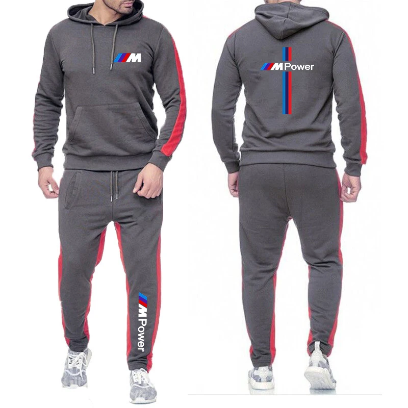 

2021 Autumn Brand Men's Sportswear Men's Hooded Sportswear Track And Field Sportswear Suits High-End Printing Casual Men's Suits