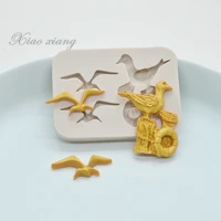 bird silicone fondant cake molds for baking chocolate mold cake decorating tools pastry kitchen baking accessories fm2109