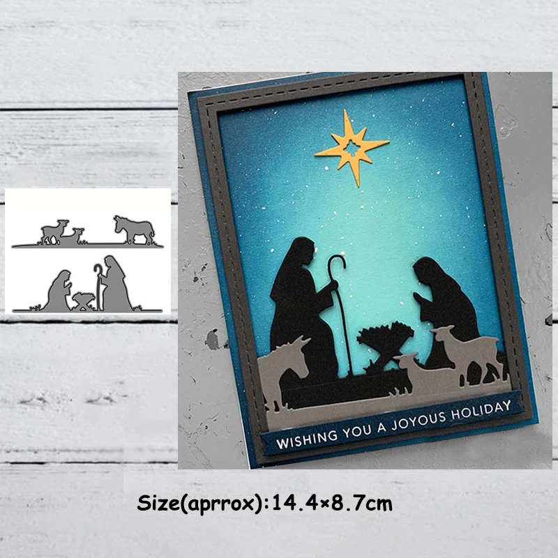 Обезьяна Спаситель Рожденный металлический режущий штамп трафареты для сделай