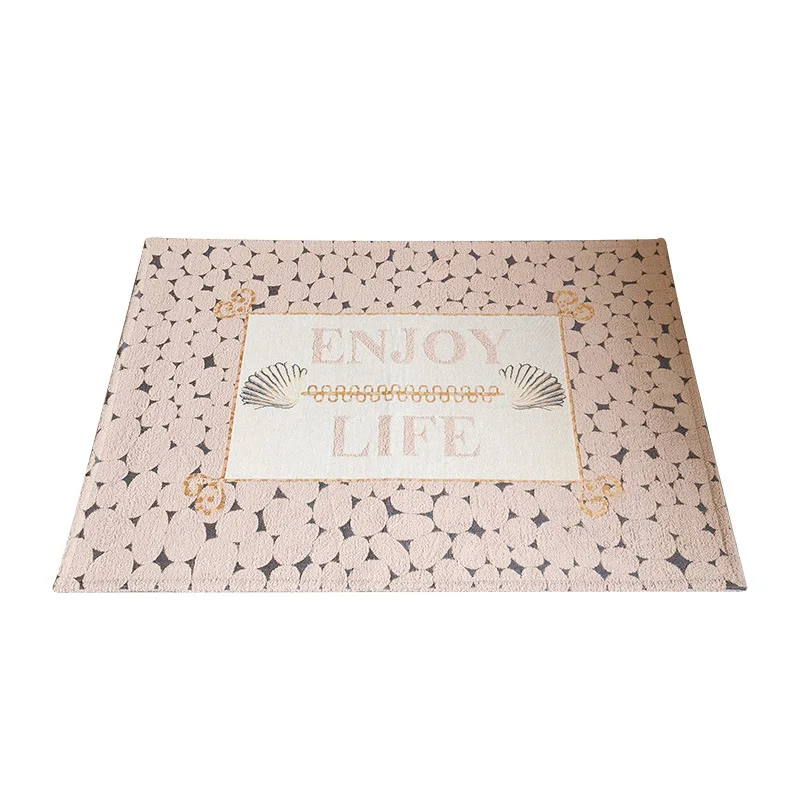 

Imitation Cashmere Jacquard Doormat Large Size Kitchen Mat Carpets Living Room Sofa Area Floor Rugs Non-slip Entry Hallway Pad