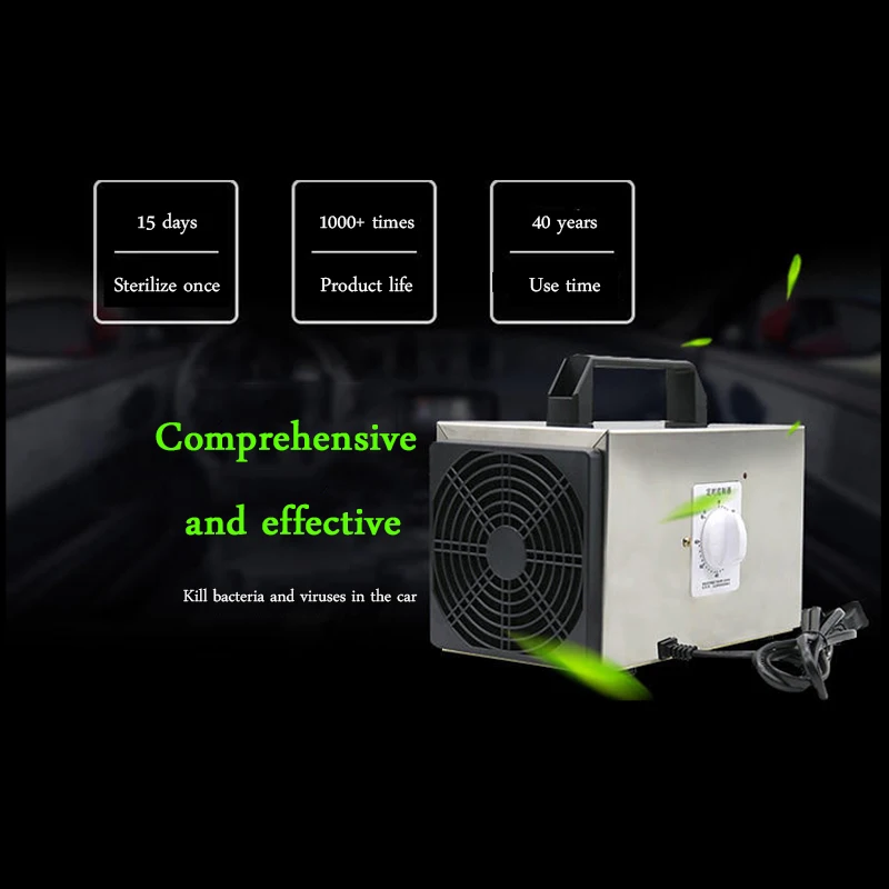 

10g Ozone Generator 12V Multi-function Vehicle Intelligent stainless steel Ozone Machine for Removing Formaldehyde Smoke Odor