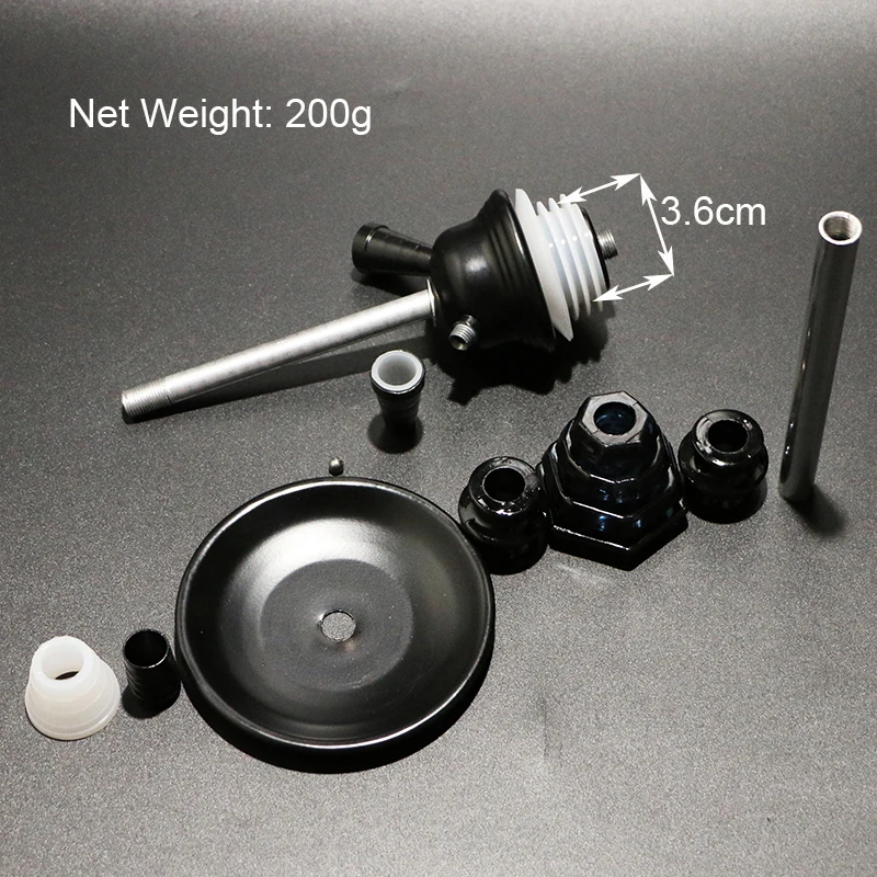 Трубка для кальяна Матовый Металлический Набор наргиле соединение двух шлангов