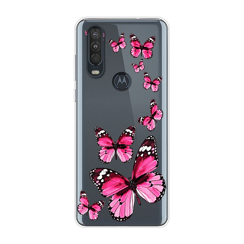 52 Для Motorola One Action чехол 6,3 ''мультяшная мягкая ТПУ Силиконовая задняя крышка для MOTO One Action OneAction чехол для телефона funda One Vision - Цвет: 52