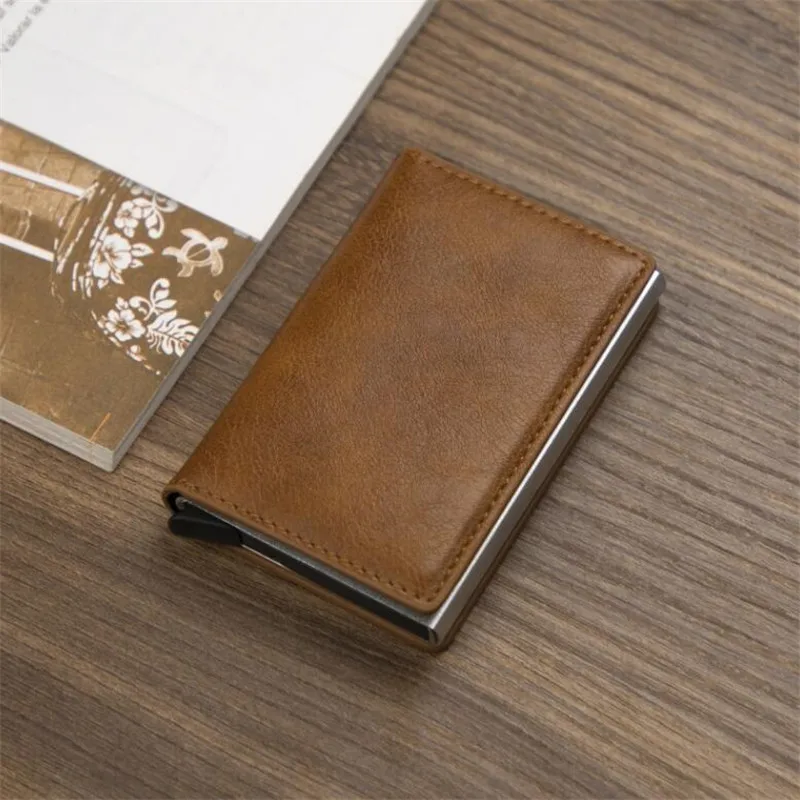 Умный кошелек для мужчин и женщин модная кредитница из алюминиевого сплава