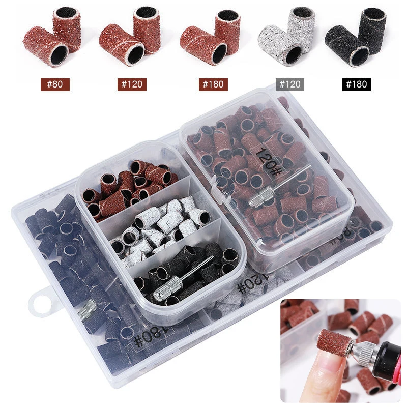 100Pcs /75 шт. шлифовальные ленты для ногтей гель снятия дрель машины УФ полировки