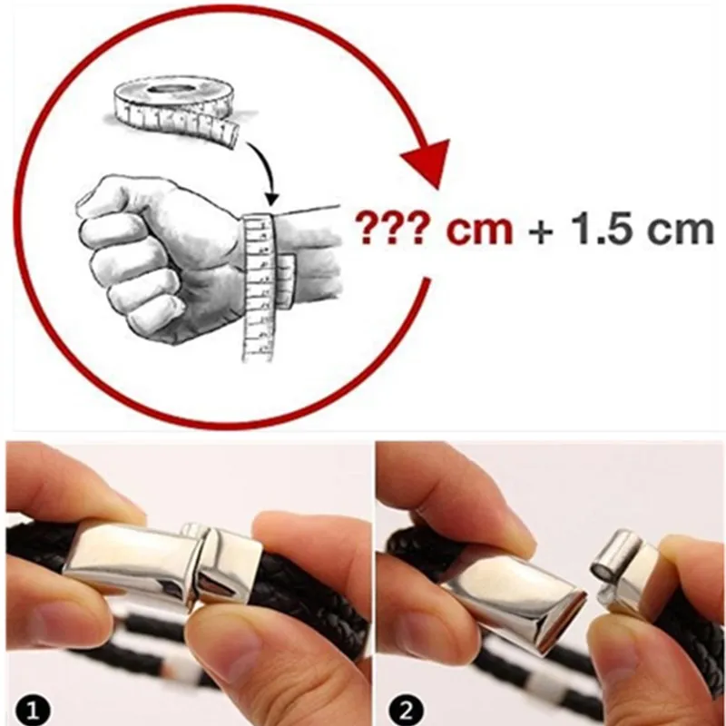 

2021 New Men's Leather Rope Beaded Cross Bracelet Stainless Steel Magnetic Clasp Women's Lovers Bracelet Natural Stone Jewelry