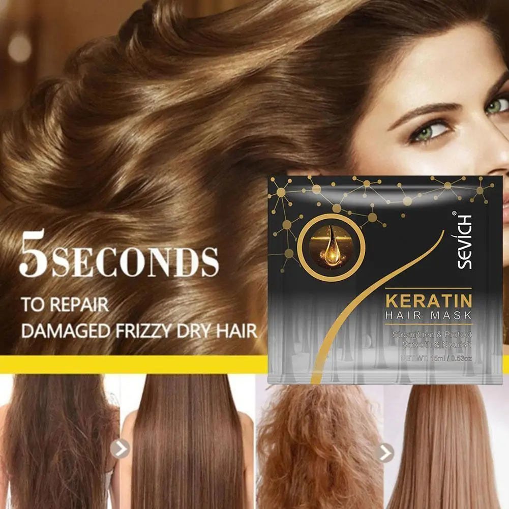 Маска для волос V3D2 удобный шелковый увлажняющий Восстанавливающий пакетик