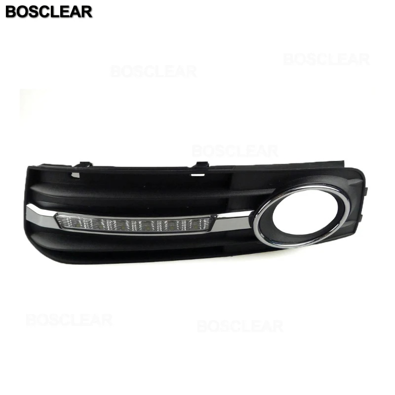 New HOT SALE car styling 2pc LED Daytime Driving Running Light DRL Car Fog Lamp Waterproof 12V For Audi Q5 Q7 A4L B8 A6 2008-15 |