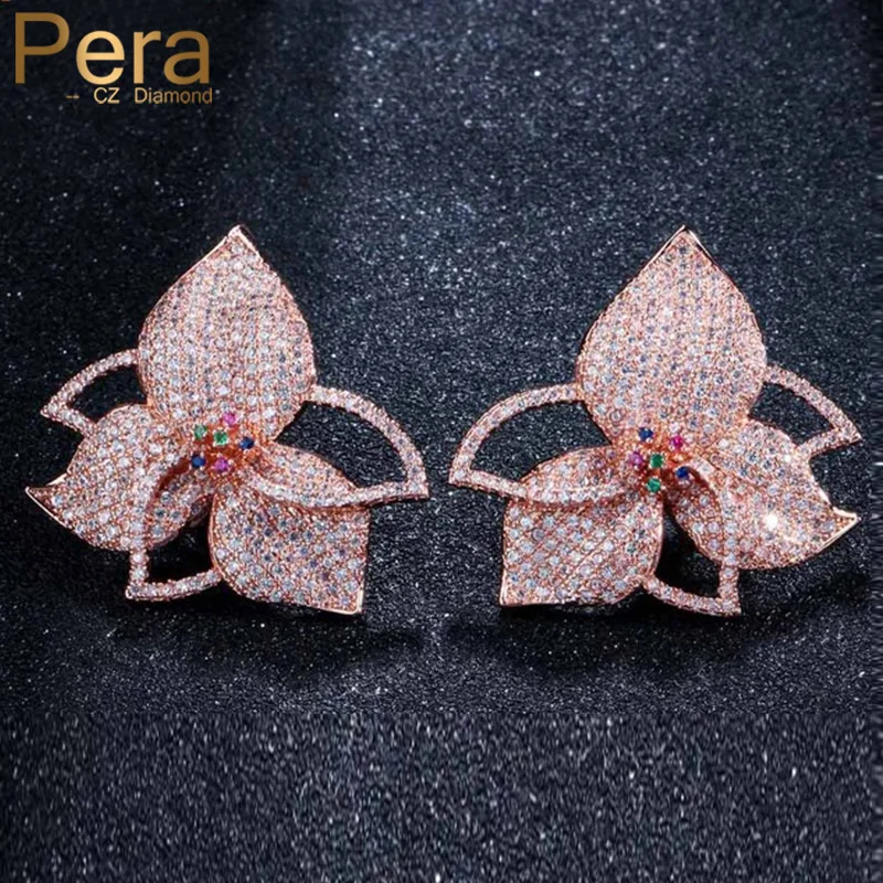 Женские серьги гвоздики из розового золота с фианитом|Серьги-гвоздики| |