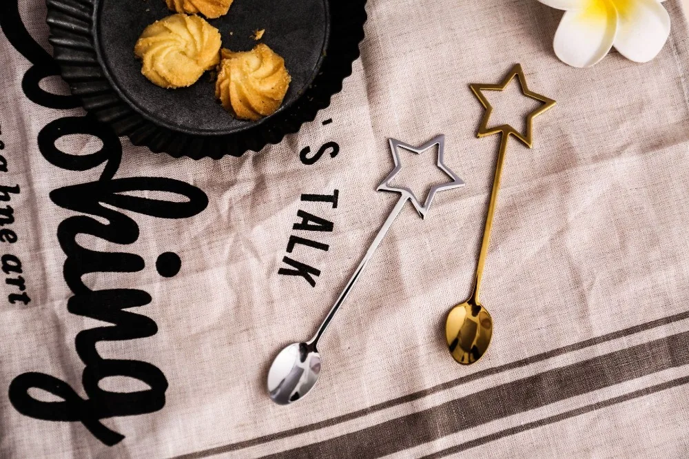 Top Cute! Santa Claus Christmas Snowman Coffee Spoon Fruit Fork Stirring Spoon Teaspoon Tea Spoon Tableware 304 Stainless Steel