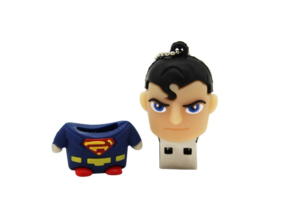 Текстовый я мультфильм 64GB Милый Супермен, Халк флэш Бэтмен USB флэш-накопитель 4GB 8GB 16GB 32GB Флешка USB 2,0 Usb флешка