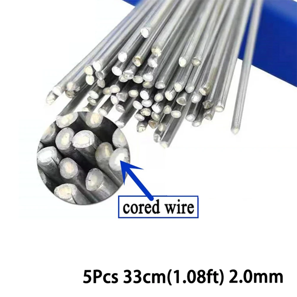

5Pcs Flux Cored Wire Low Temperature Easy Melt Aluminum Welding Rods Flux Cored Wire 1.08/1.64ft 330mm/500mm Welding Tools