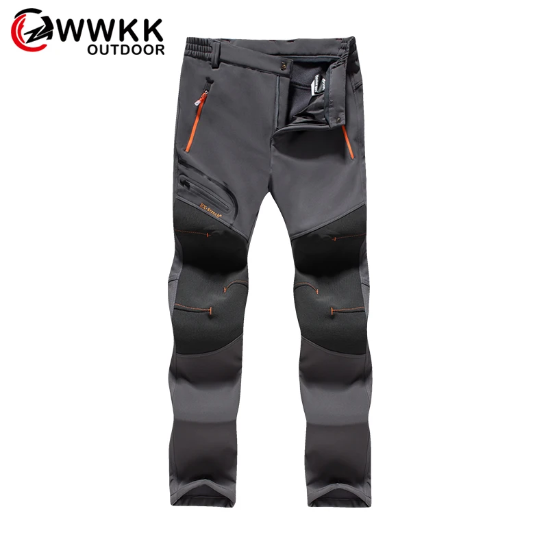 Мужские и женские Зимние флисовые водонепроницаемые брюки большого