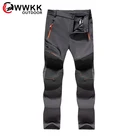 Мужские и женские Зимние флисовые водонепроницаемые брюки большого размера