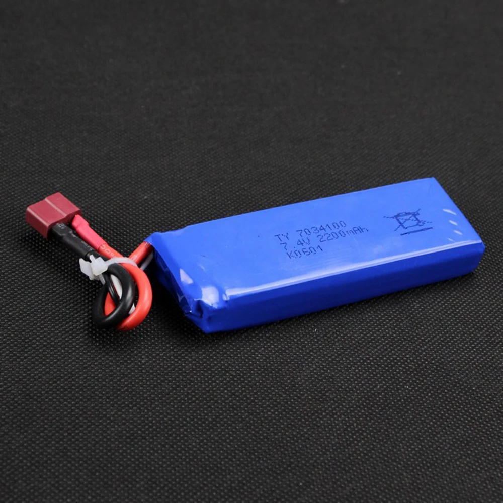 Оригинальный аккумулятор WLtoys 7 4 В 2200 мАч батарея для K949 RC скалолазания короткого