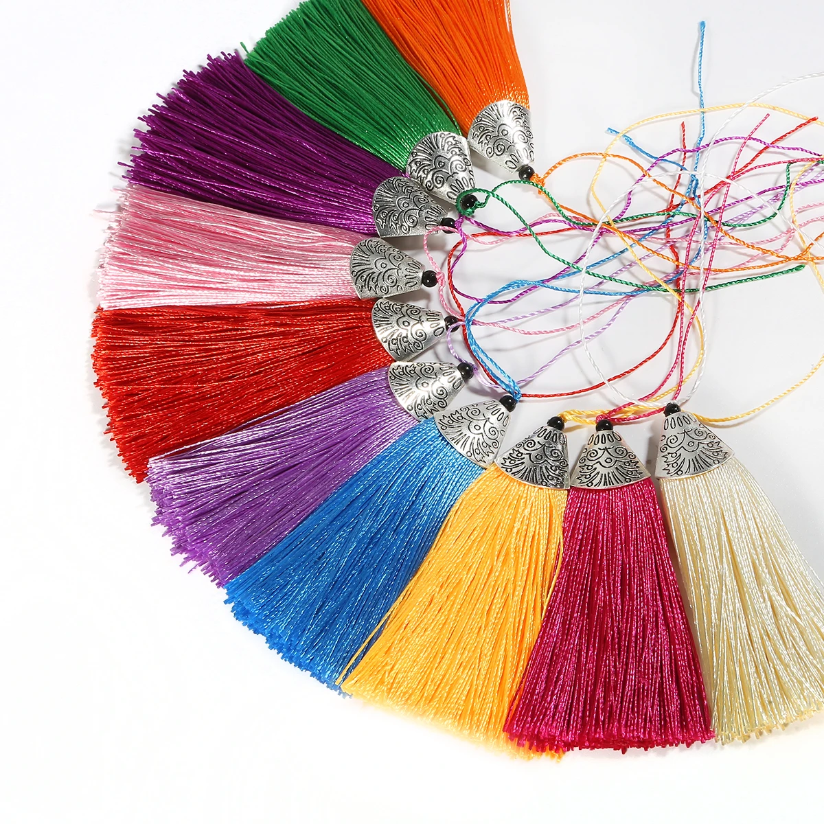 Новое поступление 2 шт Большой размер декоративная кисточка полиэстер с черным