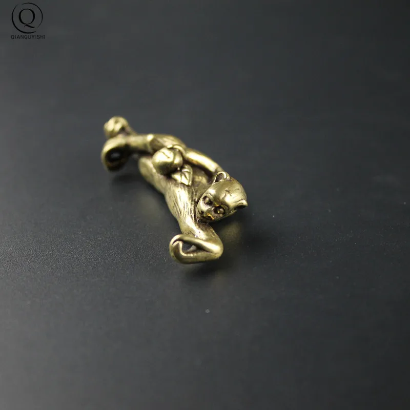 Латунь Брелок из чистой меди ручной работы подвеска автомобиля брелоки с длинной