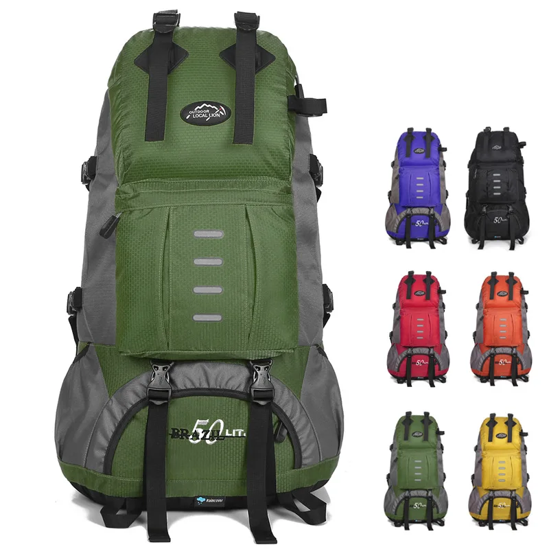 Мужские 50L походные рюкзаки для альпинизма сумка улицы женщин мужчин путешествий